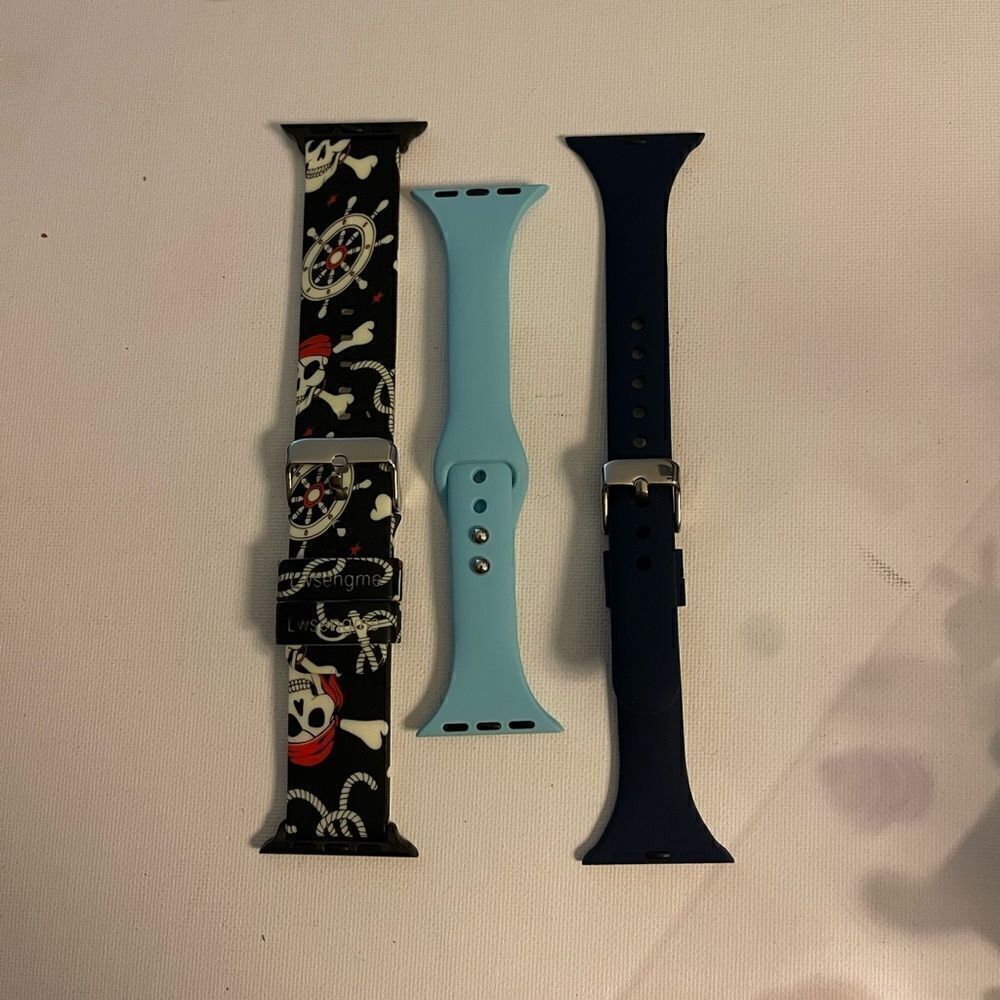Pirates & 2 other colors Watch bands for Apple Watch 38/40mm set of 3